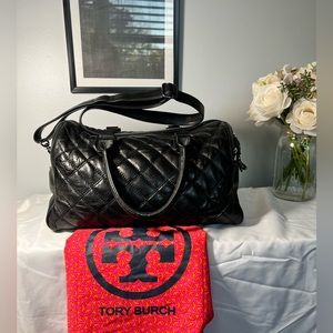 Tory Burch Black Leather Satchel